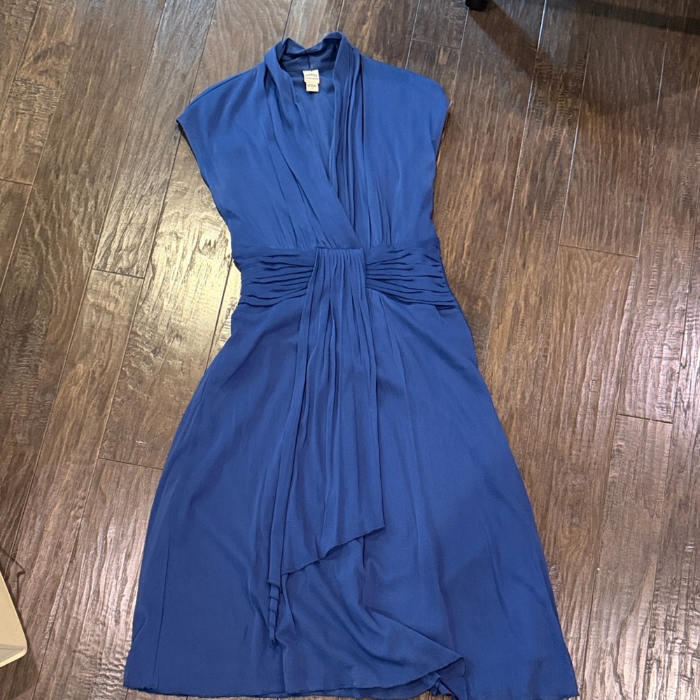 Signature by Sangria High Low Blue Dress